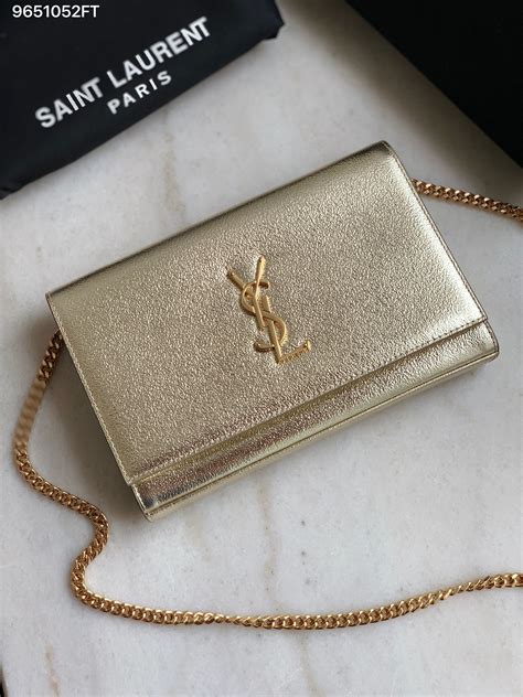 YSL clutch with chain